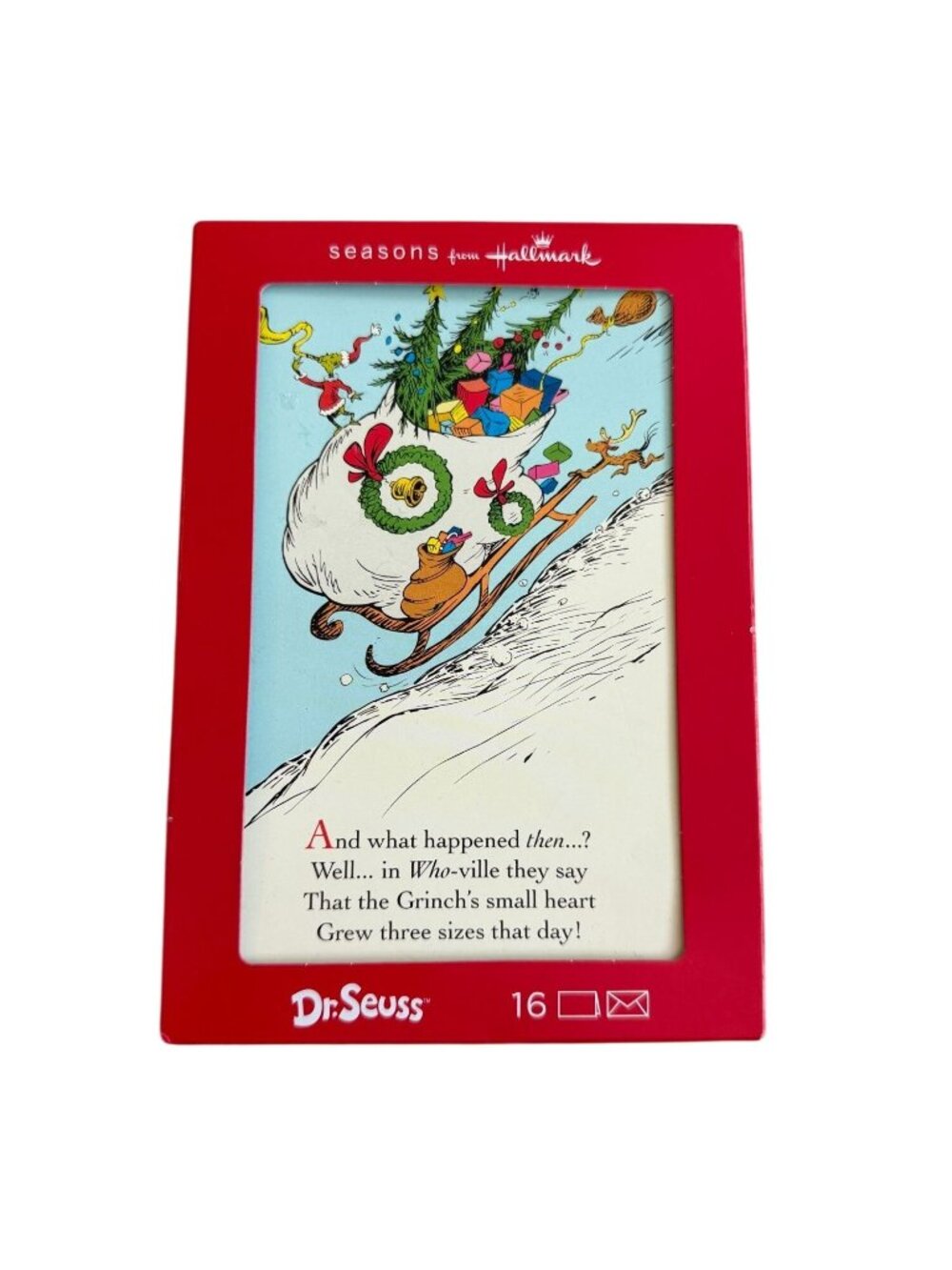 DR SEUSS Set of 16 Hallmark Holiday Christmas Cards NEW NIB